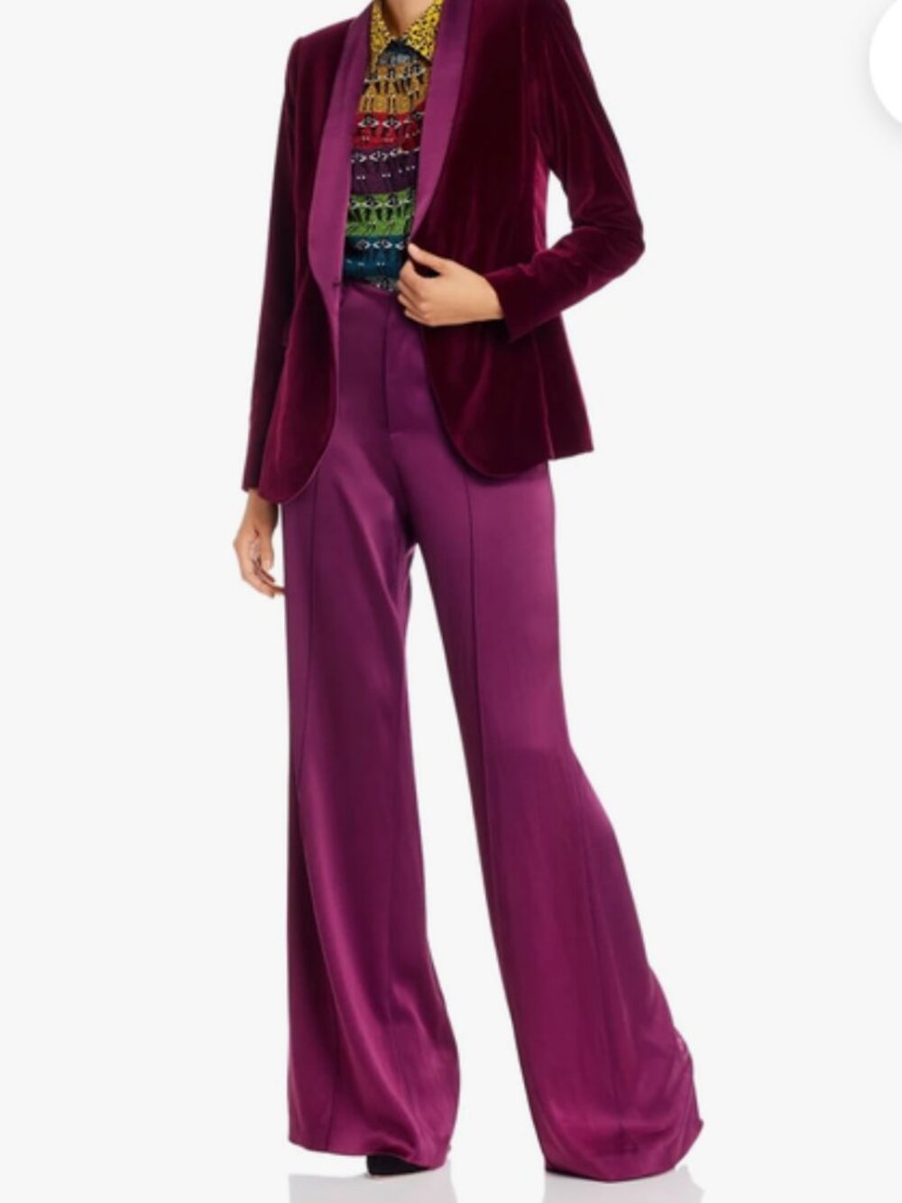 Alice and Olivia Dylan wide leg trouser pants sz 4